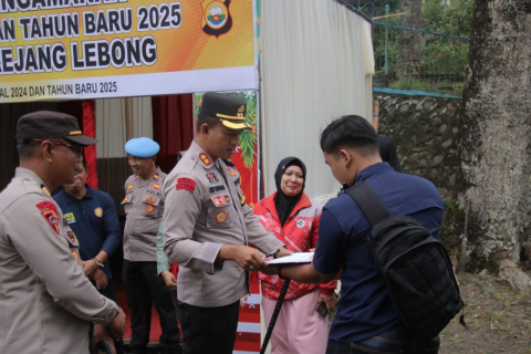 Kapolres Rejang Lebong Tinjau Poskotis Operasi Lilin Nala 2024