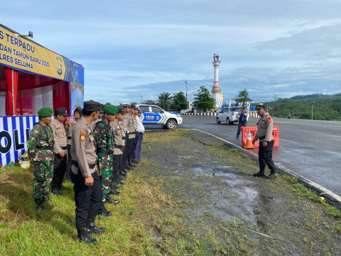 Polres Seluma Gelar Pengamanan Pos Operasi Lilin Nala 2024