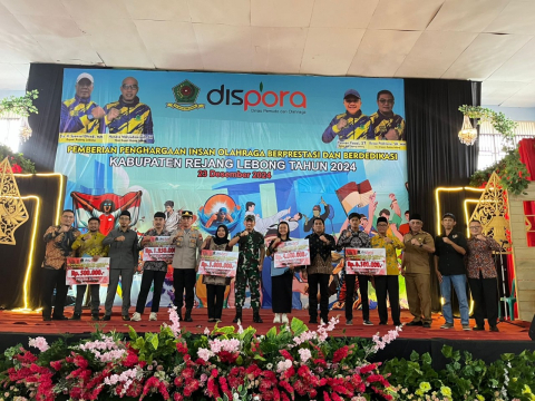 Kasat Binmas Polres Rejang Lebong Hadiri Pemberian Penghargaan Insan Olahraga 2024