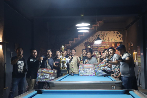 Diikuti Belasan Wartawan, Tournament Billiard Kapolres Cup Sukses Digelar 