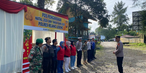 Polres Rejang Lebong Pastikan Pos Pengamanan Nataru Siap Siaga