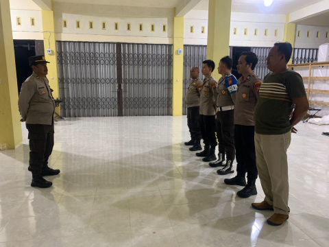 Polres Bengkulu Selatan Siagakan Personel PAM, Perketat Pengamanan Gudang Logistik KPU BS Selama 1x24 Jam