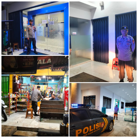 Patroli KRYD Polsek Kaur Selatan Antisipasi Gangguan Kamtibmas