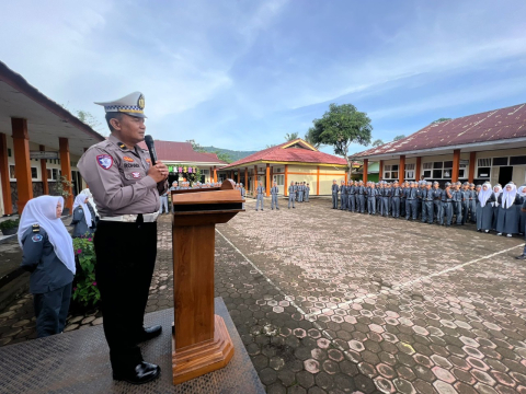 Police Goes to School, Satlantas Polres Rejang Lebong Sosialisasi di SMKN 3