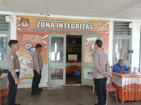 Polres Bengkulu Selatan Perketat Pengamanan Kantor KPU Pasca Pilkada 2024