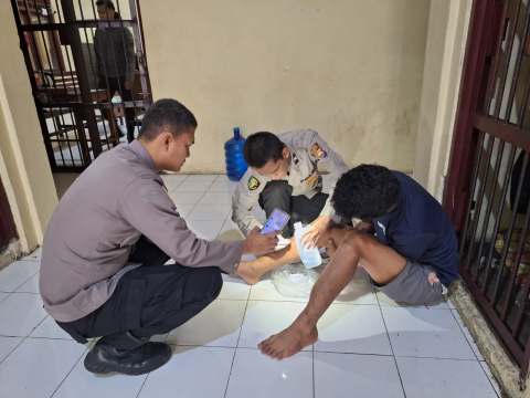 Polres Kepahiang Lakukan Pemeriksaan Kesehatan Rutin terhadap Tahanan di Rutan
