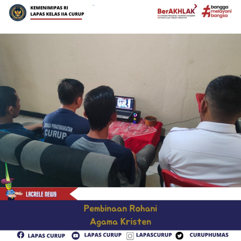 Bimbingan Bagi Warga Binaan Lapas Curup Menjalani Kerohanian Nasrani 