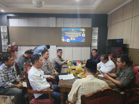 Bersama Stake Holder, Polres Lebong Gelar Rapat Rencana Pengalihan Lalu Lintas Angkutan Barang PT JR