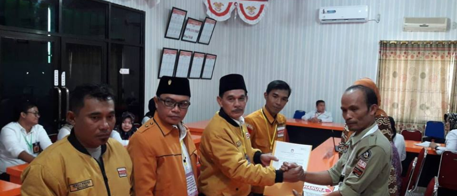 DPC Hanura serahkan data Bacaleg ke KPU Kota Bengkulu