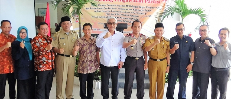 Bawaslu Lakukan MoU Gugus Tugas Pengawasan Pemilu 2019