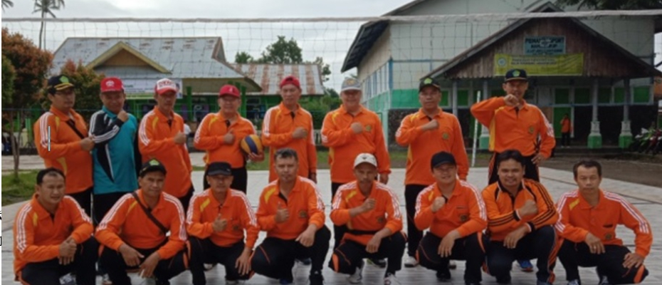 Tim Volly Ball Kemenag Rejang Lebong Berhasil Membuat Kepala KUA Bertekuk Lutut