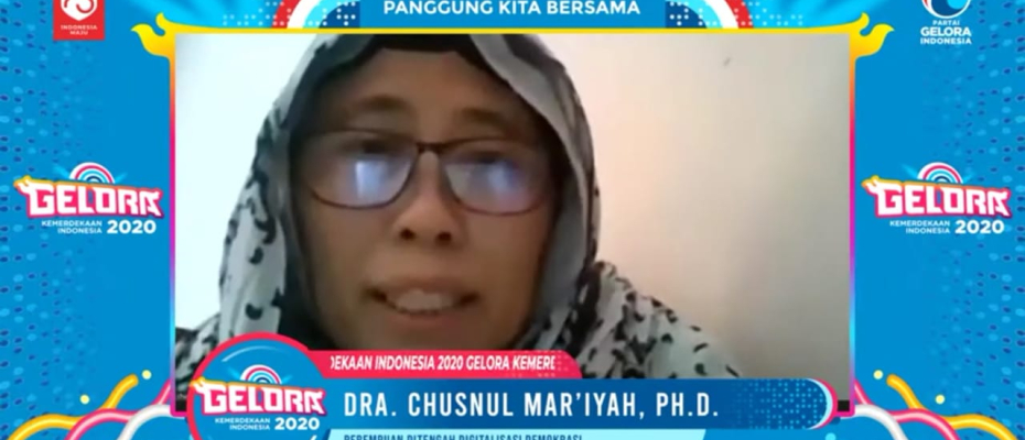 Mantan Komisioner KPU Dra Chusnul Mar'iyah