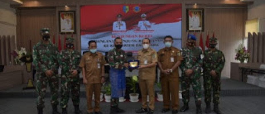 Kunjungan kerja Danlanal TBA Letkol Laut Robinson Ke Pemkab Batu Bara 