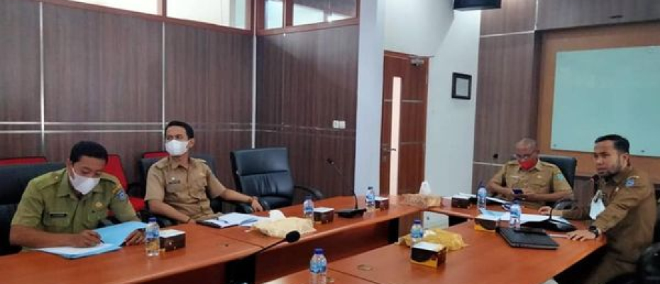 Pemkab Bengkulu Utara (BU) menggelar Rakor Optimalisasi capaian PAD dengan Camat se-Kab BU secara virtual
