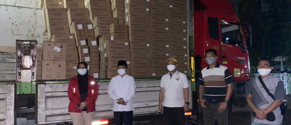 Pemprov menerima bantuan berupa oksigen konsentrator dari Kemenkes RI sebanyak 169 unit