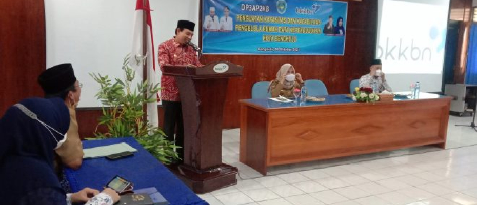 Wakil Wali Kota Bengkulu Dedy Wahyudi saat Hadiri Acara Pelatihan RDK di BKKBN
