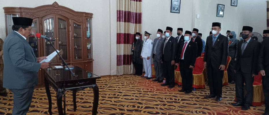Bupati Bengkulu Utara Lantik Pejabat Fungsional dan Pejabat Struktural