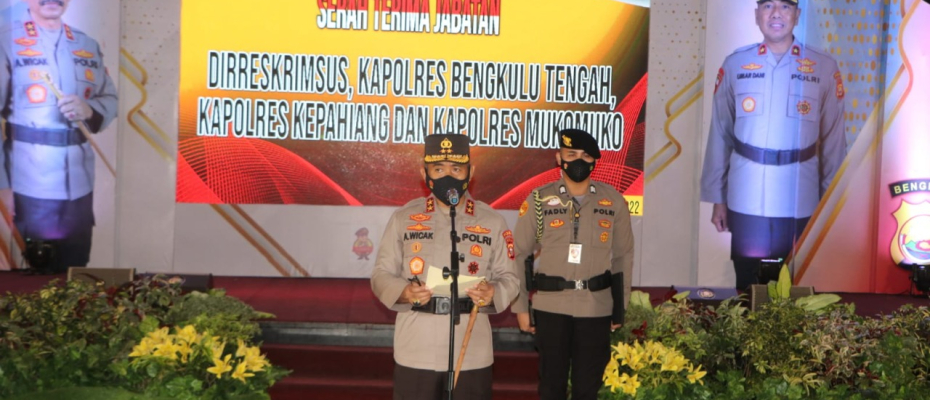 Kapolda Bengkulu  Pimpin Sertijab Dir Reskrimsus