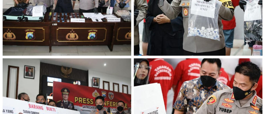 angkap 8 Orang, POLDA JATIM