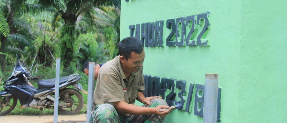 Tugu Prasasti TMMD 114 Sudah Capai Target 100 Persen