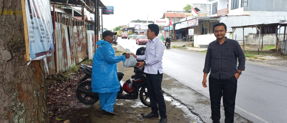 Satres Narkoba Polres RL Bagikan 100 Paket Sembako