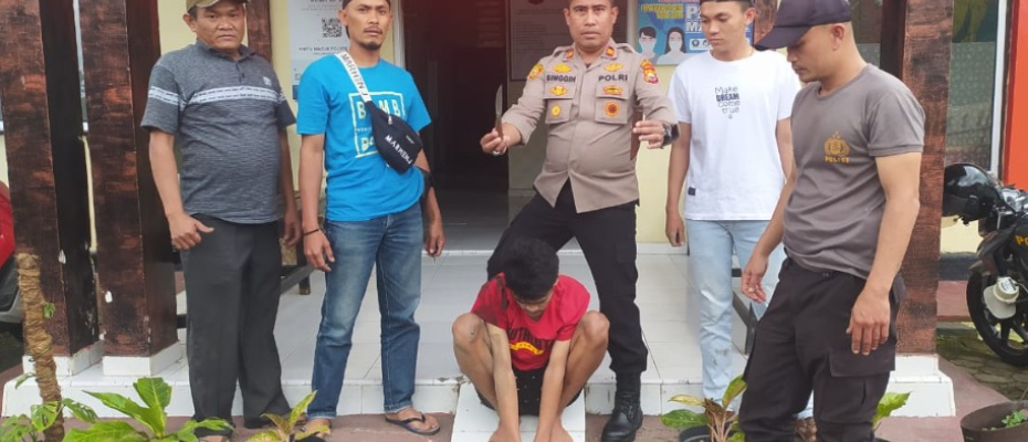 Melintas Bawa Sajam dan Sabu, Sopir Diamankan Polsek Bengko 
