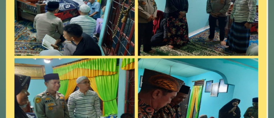 Bhabinkamtibmas Polsek Teluk Segara Sambang Duka di Rumah Warga Sukamerindu
