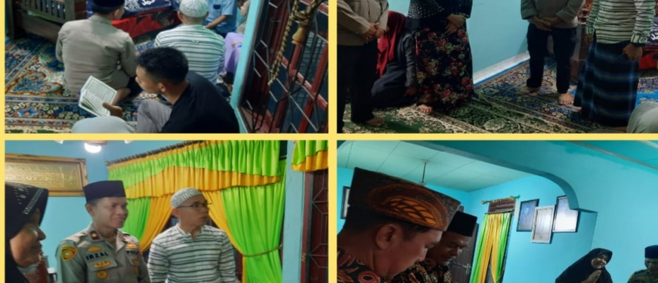 Bhabinkamtibmas Polsek Teluk Segara Sambang Duka ke Rumah Warga Binaannya di Kelurahan Sukamerindu
