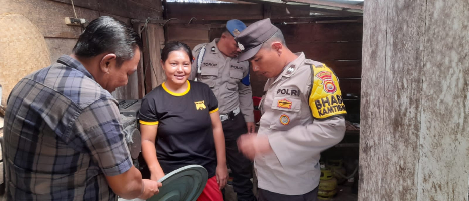 Laksanakan Kegiatan Imbangan Operasi Antik Nala 2023,  Polsek Lais Razia Warung Tuak
