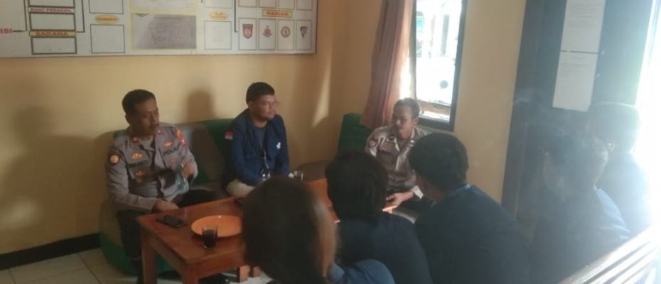 Terima Kunjungan Mahasiswa KKN Unib,  Kapolsek Lais Sampaikan Harapan
