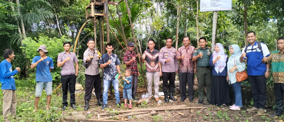 Awasi Penggunaan DD, Polsek Lais Hadiri Penetapan Titik Nol