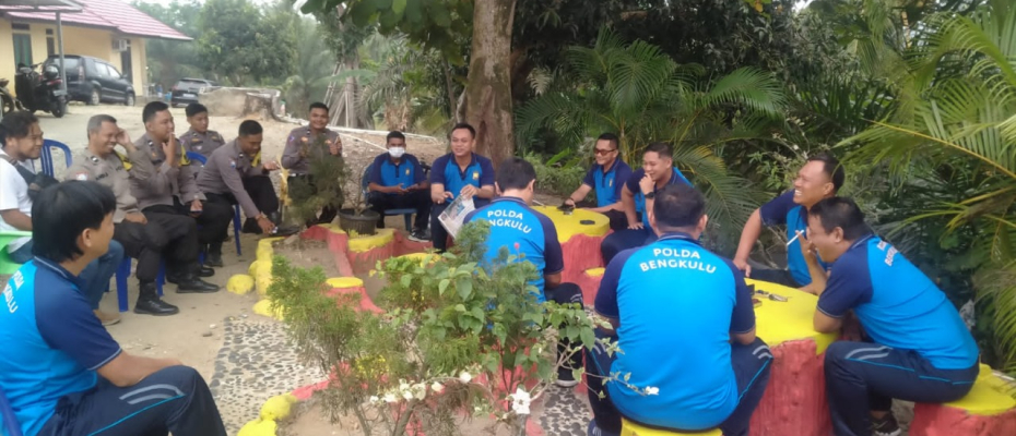 Demi Kekompakan dan Kebersamaan, PLH Polsek Ketahun Coffe Morning Bersama Anggotanya