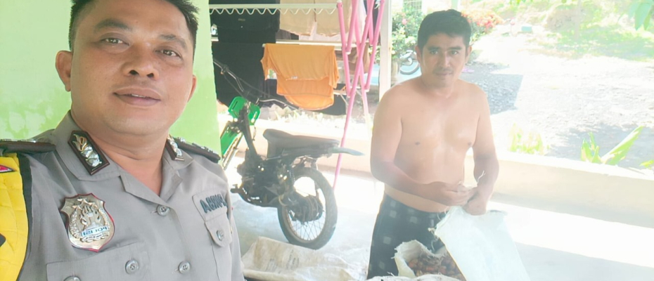 Imbau Antisipasi Pencurian, Bhabinkamtibmas Polsek Batiknau Tingkatkan Sambang