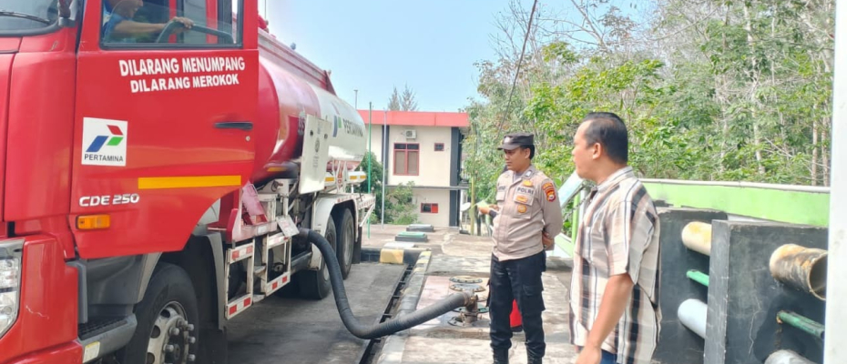 Cegah Penyelewengan BBM Subsidi, Polsek Lais Monitoring Penyaluran SPBU 