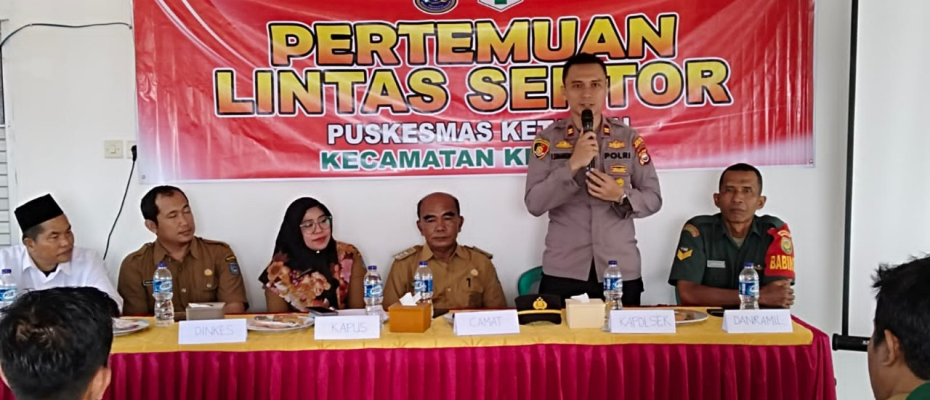 Kapolsek Hadiri Lokakarya Mini Lintas Sektor Bidang Kesehatan Puskesmas Ketahun