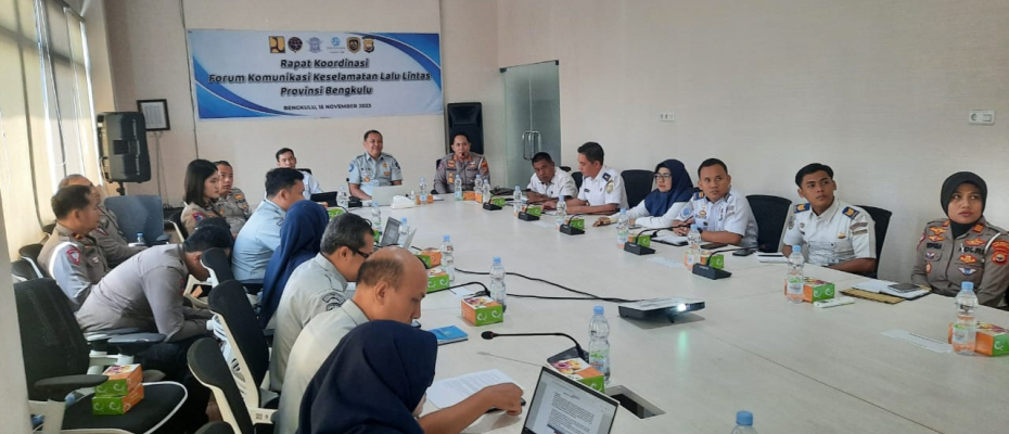 Jasa Raharja Cabang Bengkulu Gelar Forum Komunikasi Lalu Lintas (FKLL), Komitmen Tekan Angka Kecelakaan