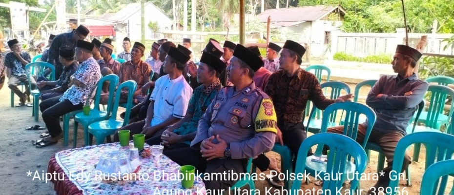 Bhabinkamtibmas Polsek Kaur Utara Laksanakan Sambang DDS 