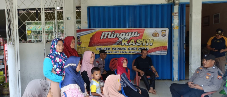 Minggu Kasih, Polsek Padang Guci Hulu Gali Informasi Kamtibmas bersama Warga Desa Bungin Tambun III
