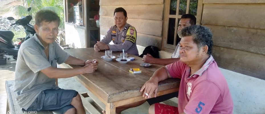 Melalui Program Cooling System, Bhabinkamtibmas Sampaikan Pesan Kamtibmas Kepada Warga 