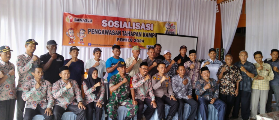 Kapolsek Ketahun Sosialisasi Pegawasan Tahapan Pemilu Tahun 2024