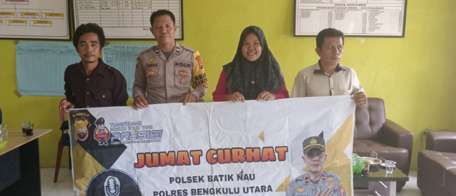 Dengarkan Keluh Kesah Masyarakat Polsek Batiknau Gencar Melaksanakan Jumat Curhat