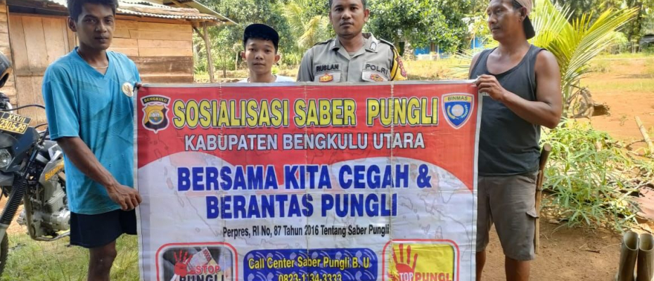 Bhabinkamtibmas Polsek Kerkap Rutin Laksanakan Sosialisasi Saber Pungli Suarakan Stop Pungli