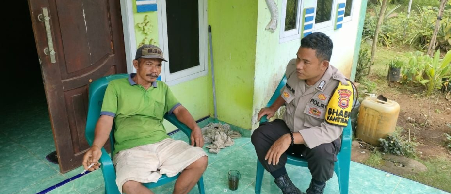Wujudkan Keamanan Dalam Lingkungan, Bhabinkamtibmas Polsek Kerkap Sambang Warga Binaan