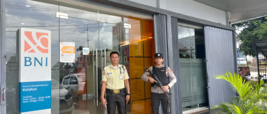 Laksanakan PAM Bank, Salah Satu Tugas Pokok Polri Berikan Pelayanan kepada Masyarakat