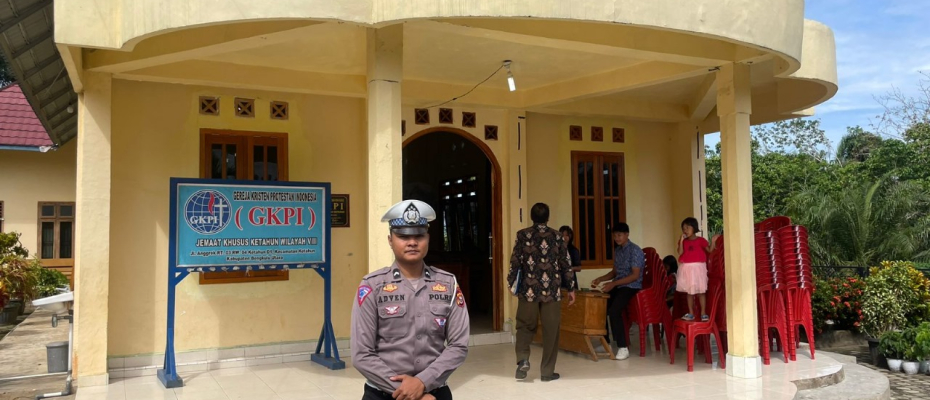 Ciptakan Keamanan, Polisi Rutin Pengamanan Gereja Setiap Hari Minggu