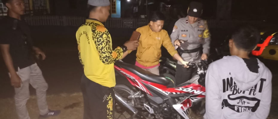 Patroli KRYD, Personel Polsek Kaur Utara Cek Ranmor dari Sajam dan Senpi 