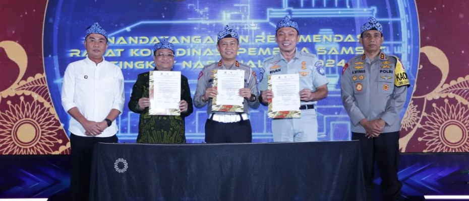 Rakornas, Tim Pembina Samsat Nasional Bahas Optimalisasi Digitalisasi Samsat dan Implementasi Aturan Penghapusan Data Ranmor yang Tidak Melakukan Registrasi Ulang