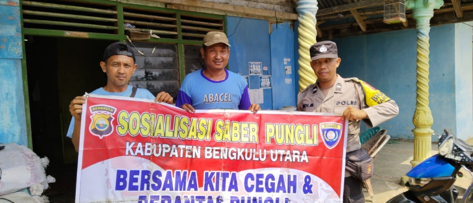 Sosialisasi Saber Pungli, Polsek Ketahun Edukasi Masyarakat
