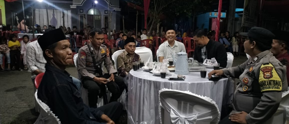 Bhabinkamtibmas Polsek Kaur Utara Monitoring dan Sampaikan Imbauan kepada Warga yang Mengadakan Pesta Pernikahan di Desa Talang Jawi II 
