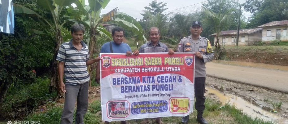 Cipta Kondisi, Polisi ini Gencar Melaksanakan  Sosialisasi Saber Pungli